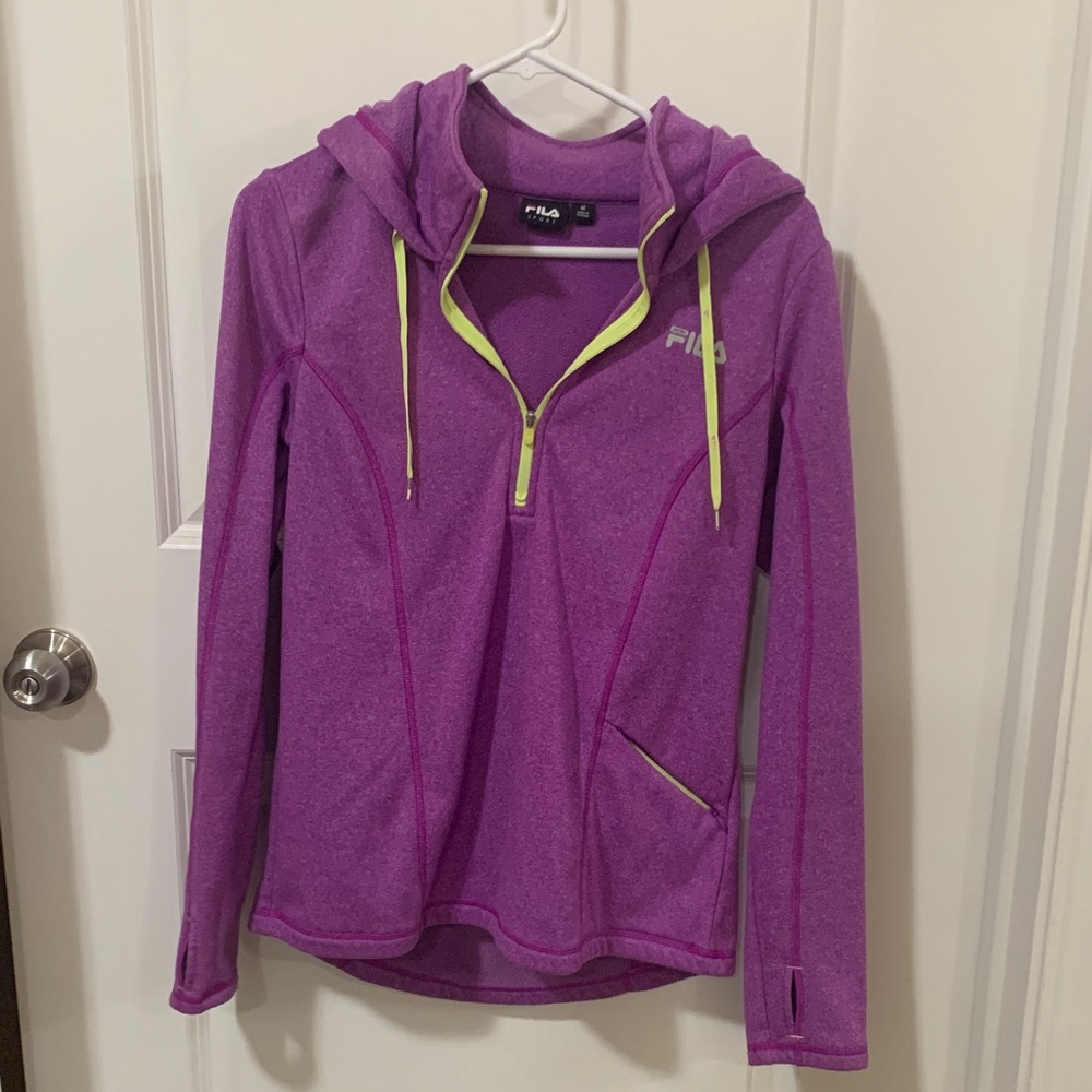 Fila Lavender Jacket with Lime Details